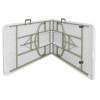 Bolero Centre Folding Table 8ft White Bolero Centre Folding Table 8ft White