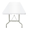 Bolero Centre Folding Table 8ft White Bolero Centre Folding Table 8ft White