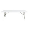 Bolero Centre Folding Table 8ft White Bolero Centre Folding Table 8ft White