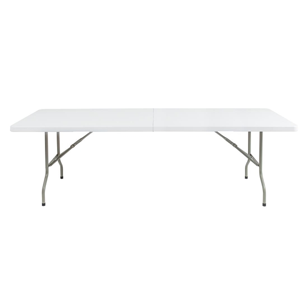 Bolero Centre Folding Table 8ft White Bolero Centre Folding Table 8ft White