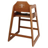 Bolero Wooden High Chair Dark Wood Finish