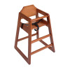 Bolero Wooden High Chair Dark Wood Finish