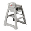Rubbermaid Sturdy Stacking High Chair Platinum