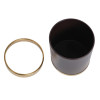 Bolero Waste Paper Bin Brown with Gold Rim 10.2Ltr