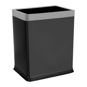 Noble & Price Rectangular Bin Black 8.8Ltr