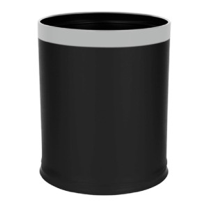 Noble & Price Round Black Bin 9.8Ltr