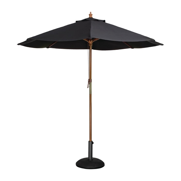 Bolero Round Outdoor Umbrella 2.5m Diameter Black Bolero Round Outdoor Umbrella 2.5m Diameter Black