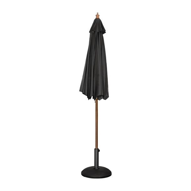 Bolero Round Outdoor Umbrella 2.5m Diameter Black Bolero Round Outdoor Umbrella 2.5m Diameter Black