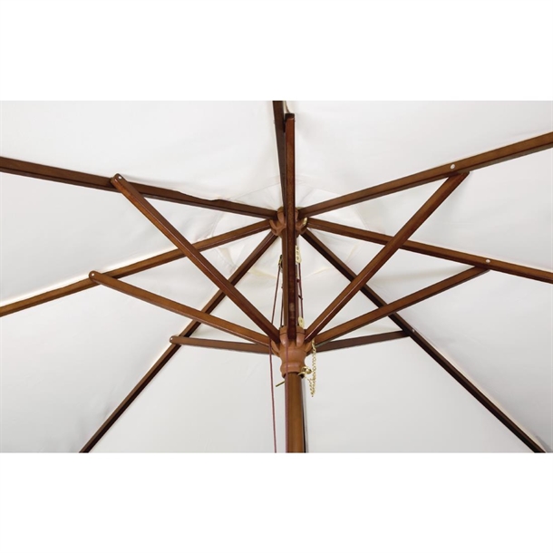Bolero Square Outdoor Umbrella 2.5m Cream