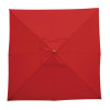 Bolero Square Umbrella 2.5m Diameter Red