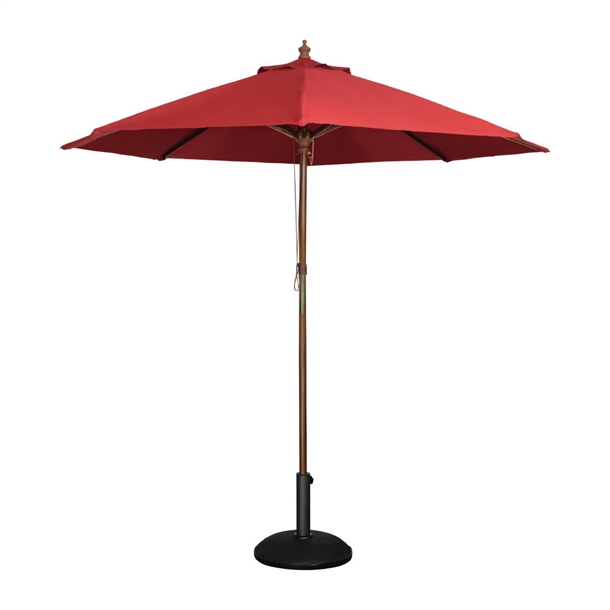 Bolero Round Umbrella 3m Diameter Red Bolero Round Umbrella 3m Diameter Red