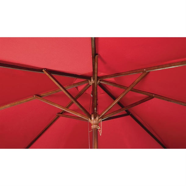 Bolero Round Umbrella 3m Diameter Red Bolero Round Umbrella 3m Diameter Red