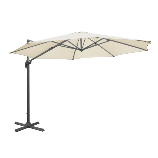 Bolero Venice Heavy Duty Umbrella Cream 3.5m