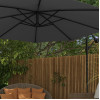 Milano Outdoor 3 Meter Hanging and Folding Umbrella - Grey