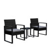Arcadia Furniture 3 Piece Patio Set - Oatmeal and Grey