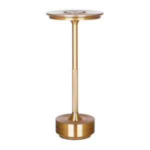 Tablekraft Stella Cordless LED Table Lamp - Brass - 130x275mm Tablekraft Stella Cordless LED Table Lamp - Brass - 130x275mm