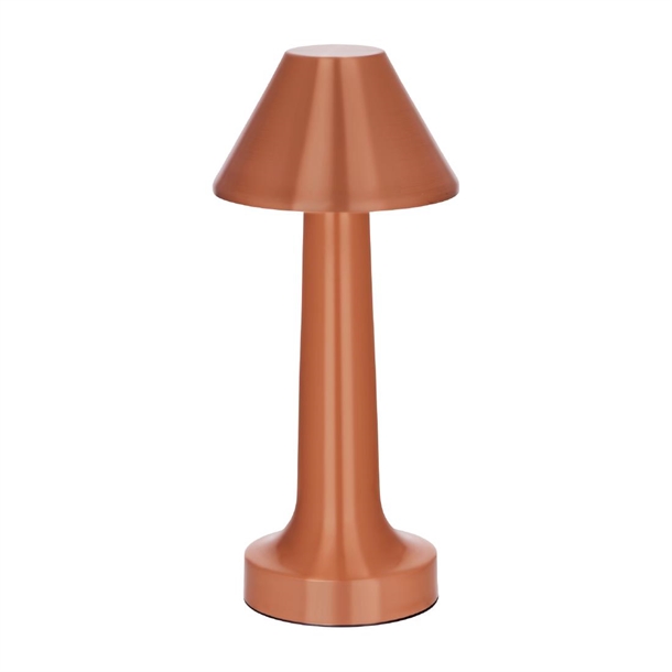 Tablekraft Helena Cordless LED Table Lamp - Copper - 97x220mm Tablekraft Helena Cordless LED Table Lamp - Copper - 97x220mm