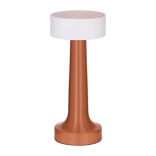 Tablekraft Aura Cordless LED Table Lamp - Copper 90x205mm