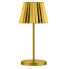 Utopia Dominica LED Cordless Table Lamp Brushed Gold - 110 x 260mm