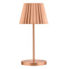 Utopia Dominica LED Cordless Table Lamp Brushed Copper - 110 x 260mm