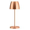 Utopia Montserrat LED Cordless Table Lamp Brushed Copper - 100 x 300mm