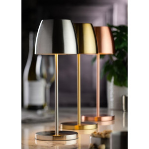 Utopia Montserrat LED Cordless Table Lamp Brushed Copper - 100 x 300mm