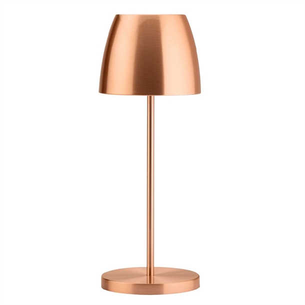 Utopia Montserrat LED Cordless Table Lamp Brushed Copper - 100 x 300mm