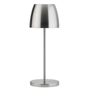 Utopia Montserrat LED Cordless Table Lamp Brushed Silver - 100 x 300mm