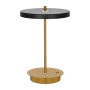 Tablekraft Camilla Cordless LED Table Lamp - Brass/Black - 200x280mm