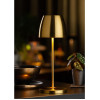 Utopia Montserrat LED Cordless Table Lamp Brushed Gold - 100 x 300mm Utopia Montserrat LED Cordless Table Lamp Brushed Gold - 100 x 300mm