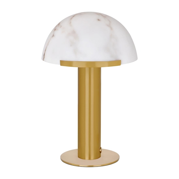 Tablekraft Phoebe Cordless LED Table Lamp - Brass- 300x420mm Tablekraft Phoebe Cordless LED Table Lamp - Brass- 300x420mm