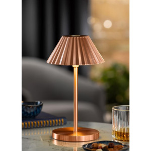 Utopia Aruba LED Cordless Table Lamp Brushed Copper - 110 x 230mm