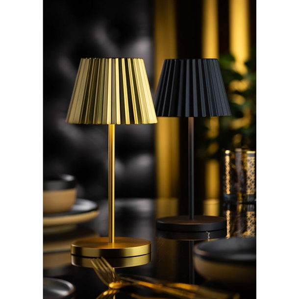 Utopia Dominica LED Cordless Table Lamp Black - 110 x 260mm