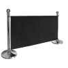 Bolero Stainless Steel Ball Top Barrier Post