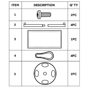 Bolero Red Canvas Barrier