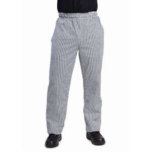 Whites Unisex Vegas Black & White Check Chef Pants