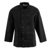 Whites Vegas Unisex Chef Jackets Long Sleeve Black Whites Vegas Unisex Chef Jackets Long Sleeve Black