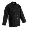 Whites Vegas Unisex Chef Jackets Long Sleeve Black Whites Vegas Unisex Chef Jackets Long Sleeve Black
