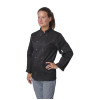 Whites Vegas Unisex Chef Jackets Long Sleeve Black Whites Vegas Unisex Chef Jackets Long Sleeve Black