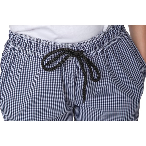 Whites Unisex Vegas Checkered Chef Pants Blue/White