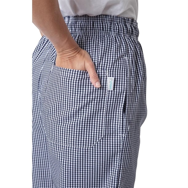 Whites Unisex Vegas Checkered Chef Pants Blue/White