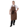 Southside Bib Apron Denim Tan with Brown Ties