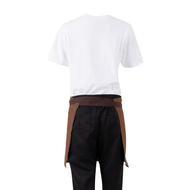 Southside Waist Apron Denim Tan with Brown Ties Southside Waist Apron Denim Tan with Brown Ties