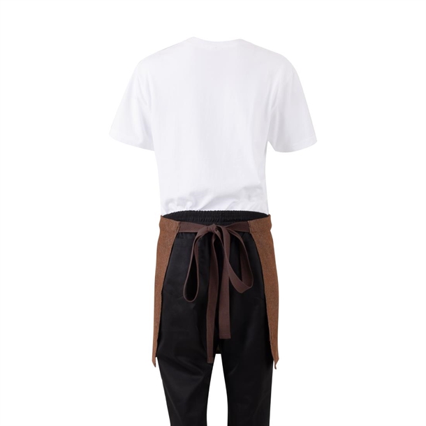 Southside Waist Apron Denim Tan with Brown Ties Southside Waist Apron Denim Tan with Brown Ties