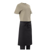 Southside Cotton Canvas Bistro Apron Black