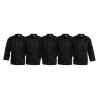 Whites Vegas Chefs Jacket Long Sleeve Black Size XL (5 Pack)