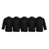 Whites Vegas Chefs Jacket Long Sleeve Black Size S (5 Pack)