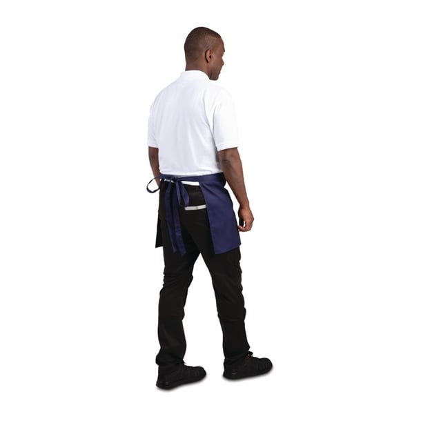 Whites Short Bistro Apron Navy Blue (5 Pack) Whites Short Bistro Apron Navy Blue (5 Pack)