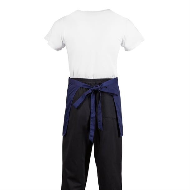 Whites Short Bistro Apron Navy Blue (5 Pack) Whites Short Bistro Apron Navy Blue (5 Pack)