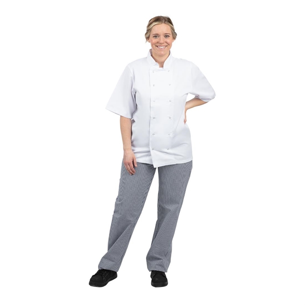Whites Vegas Blue/White Check Trousers Size S (5 Pack) Whites Vegas Blue/White Check Trousers Size S (5 Pack)